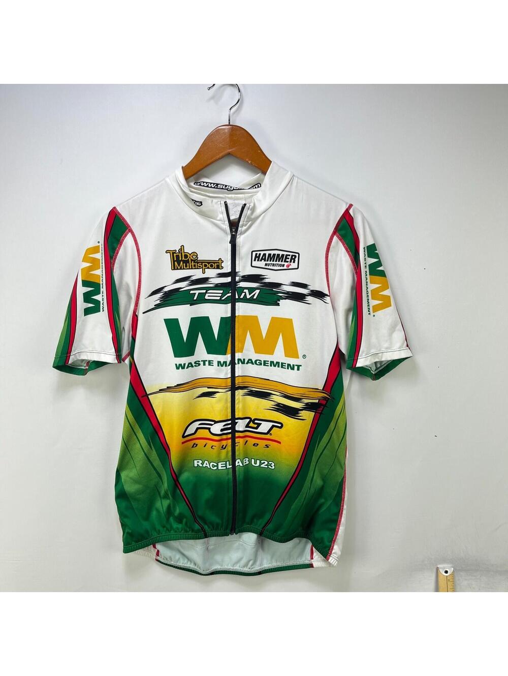 Vintage Sugoi Waste Management Cycling Racing Jersey XL